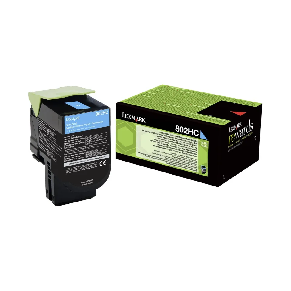 Lexmark Toner 80C2HC0, 3000 pagini/5%, Cyan