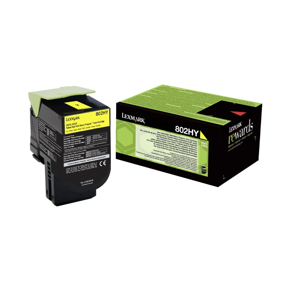 Lexmark Toner 80C2HY0, 3000 pagini/5%, Galben