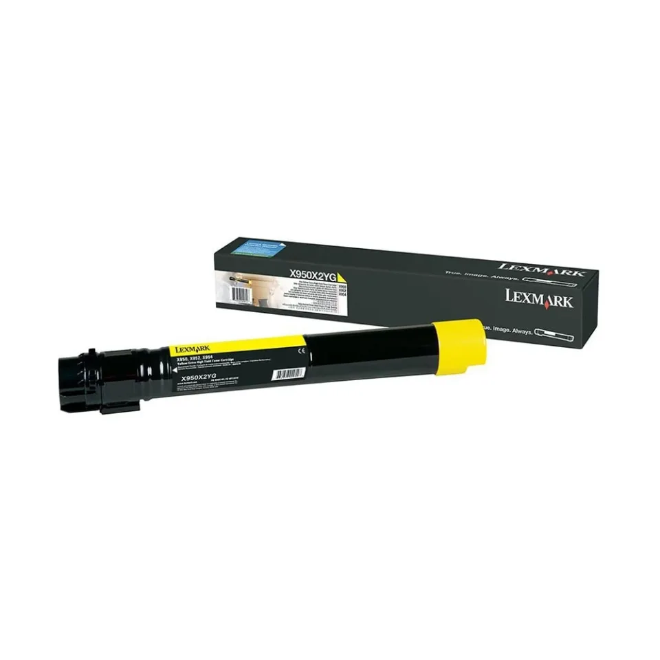 Lexmark Toner X950X2YG, 22,000 pagini/5%, Galben