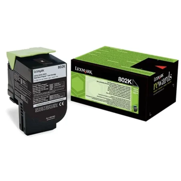 Lexmark Toner 80C20K0, 1.000 pagini/5%, Negru