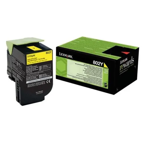 Lexmark Toner 80C20Y0, 1000 pagini/5%, Galben