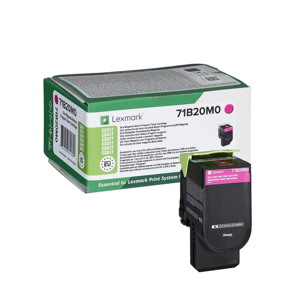 Lexmark Toner 71B20M0, 2300 pagini, Magenta