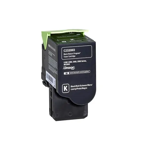 Lexmark Toner C2320K0, C2325/C2425/C2535, 1000 pagini/5%, Negru
