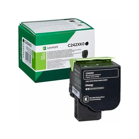 Lexmark Toner C242XK0, C2325/C2425/C2535, 6000 pagini/5%, Negru