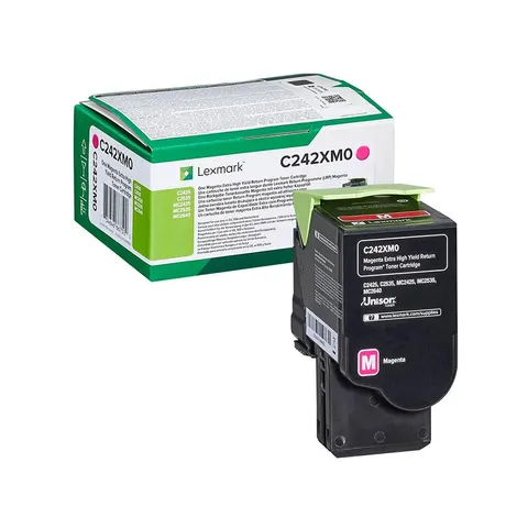 Lexmark Toner C242XM0, C2325/C2425/C2535, 3500 pagini/5%, Magenta