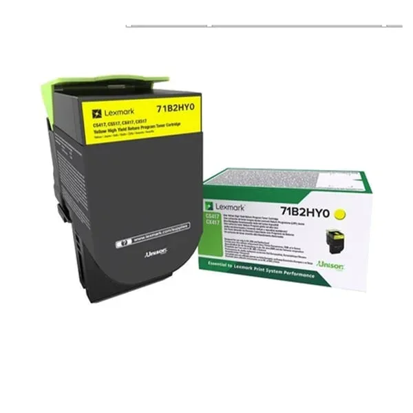 Lexmark Toner 71B2HY0, 3500 pagini/5%, Galben