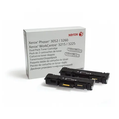 Xerox Toner 106R02782, WC3225, Pachet Dual, 3000 pagini/5%, Negru