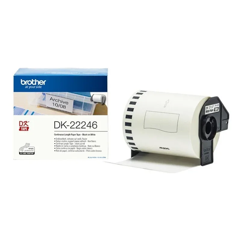 Bandă de hârtie continuă Brother DK22246, 103 mm x 30.48 m