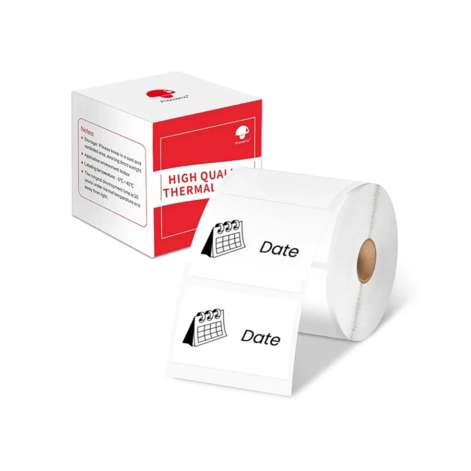Etichete termice pentru imprimanta Phomemo XP4030, pe role, albe, 4 x 3 cm, 230 etichete, 3 role