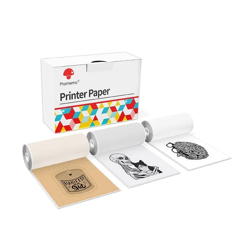 Phomemo Etichete pentru imprimantă termică Q22-RMS-S11, pe rolă, lățime 50 mm, lungime 3.5 m, 3 buc.