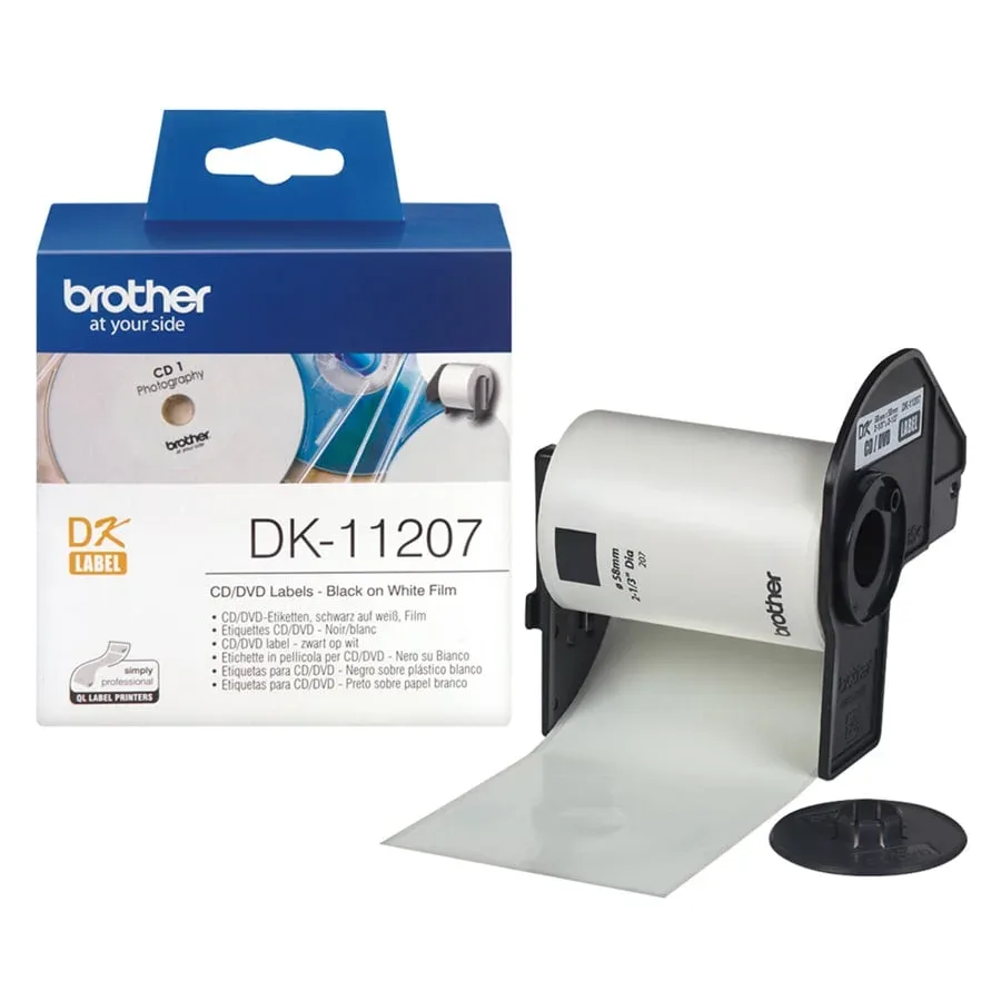 Etichete Brother pentru CD/DVD, diametru 58 mm, 100 bucăți