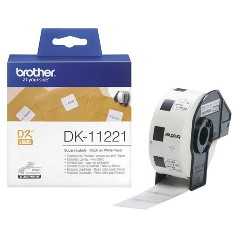 Etichete pentru imprimantă termică Brother, pătrate, 23 x 23 mm, 1 000 buc
