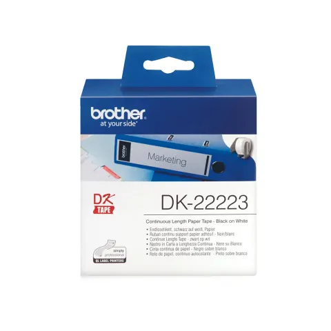 Brother Rolă de hârtie continuă DK22223, 50 mm x 30.48 m, alb