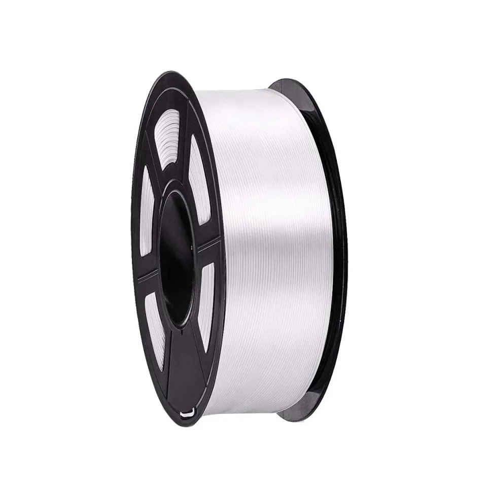 Filament imprimantă 3D Silk, PLA+, 1.75 mm, 1 kg, alb