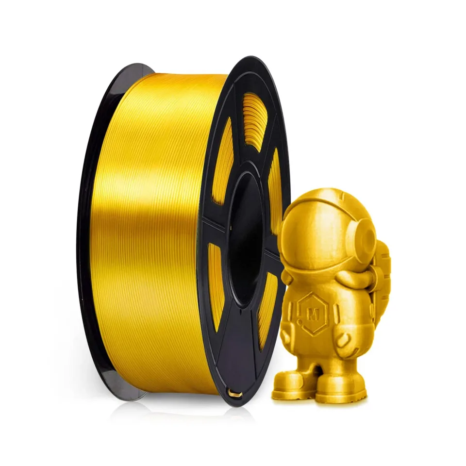 Filament imprimantă 3D Silk, PLA+, 1.75 mm, 1 kg, auriu