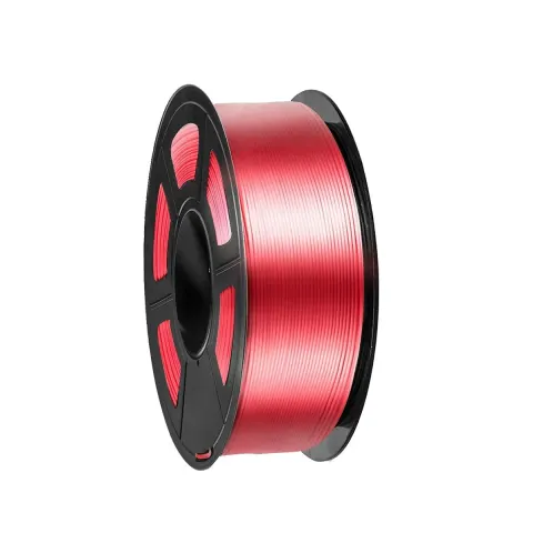 Filament pentru imprimantă 3D Silk, PLA+, 1.75 mm, 1 kg, roșu