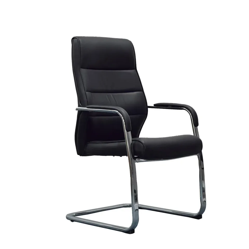 Scaun vizitator RFG ITACA M, piele eco, negru, set de 2
