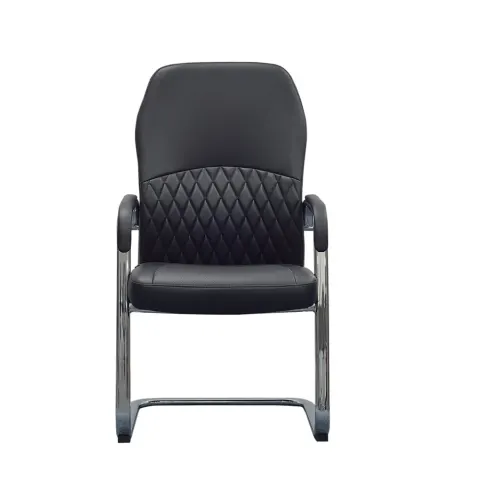 Scaun vizitator RFG CRONO M, piele eco, negru, set 2 bucăți