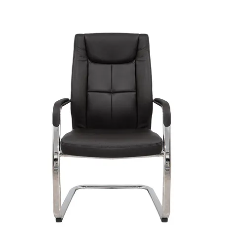 RFG Scaun de vizitator BOGART M, piele ecologică, negru, set de 2