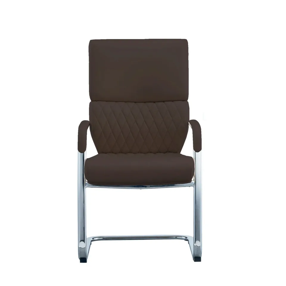 Scaun vizitator RFG GRANDE M, eco-piele, maro