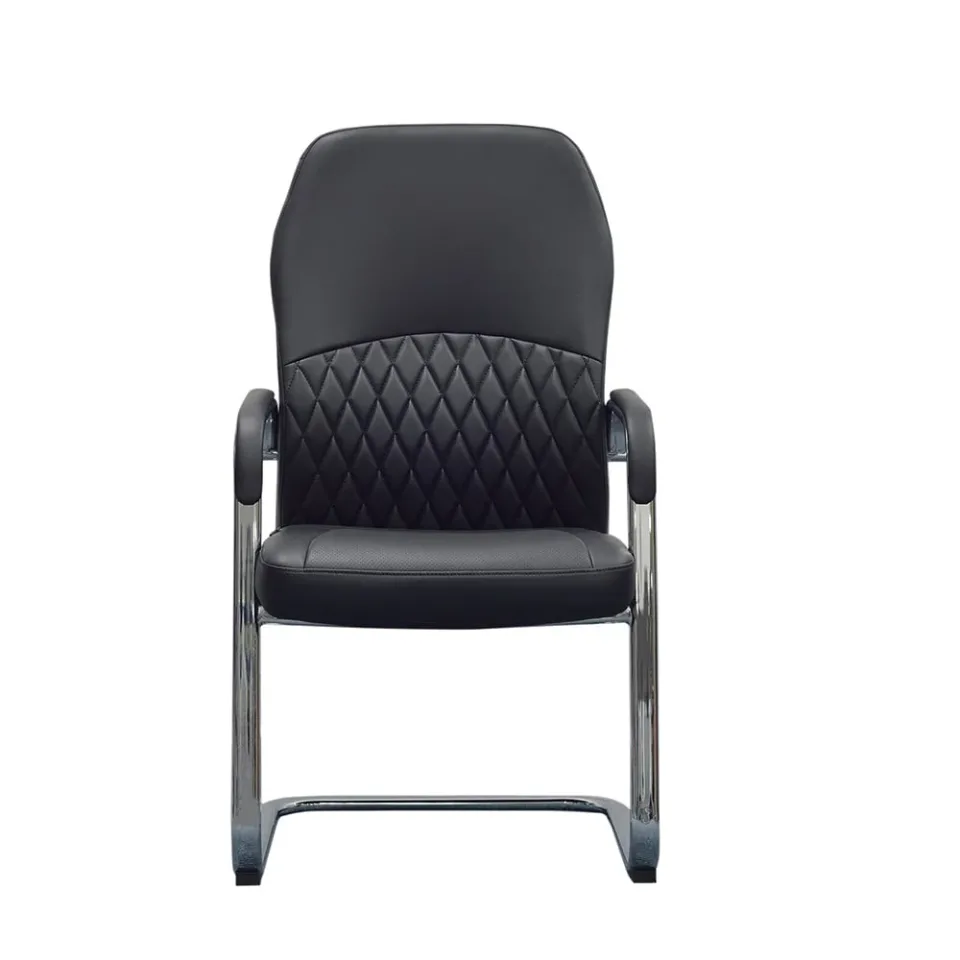 Scaun vizitator RFG CRONO M, Eco Piele, Negru