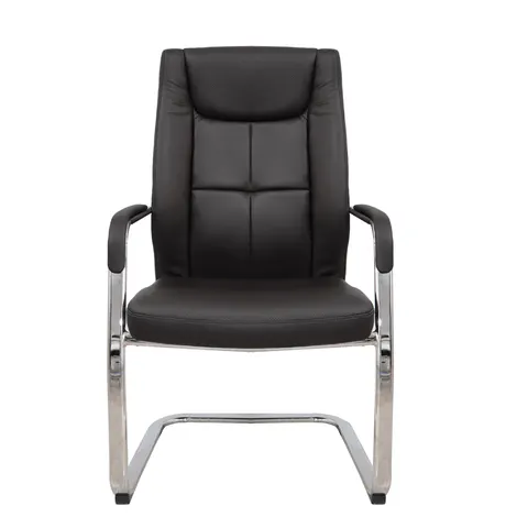 Scaun vizitator RFG BOGART M, eco-piele, negru