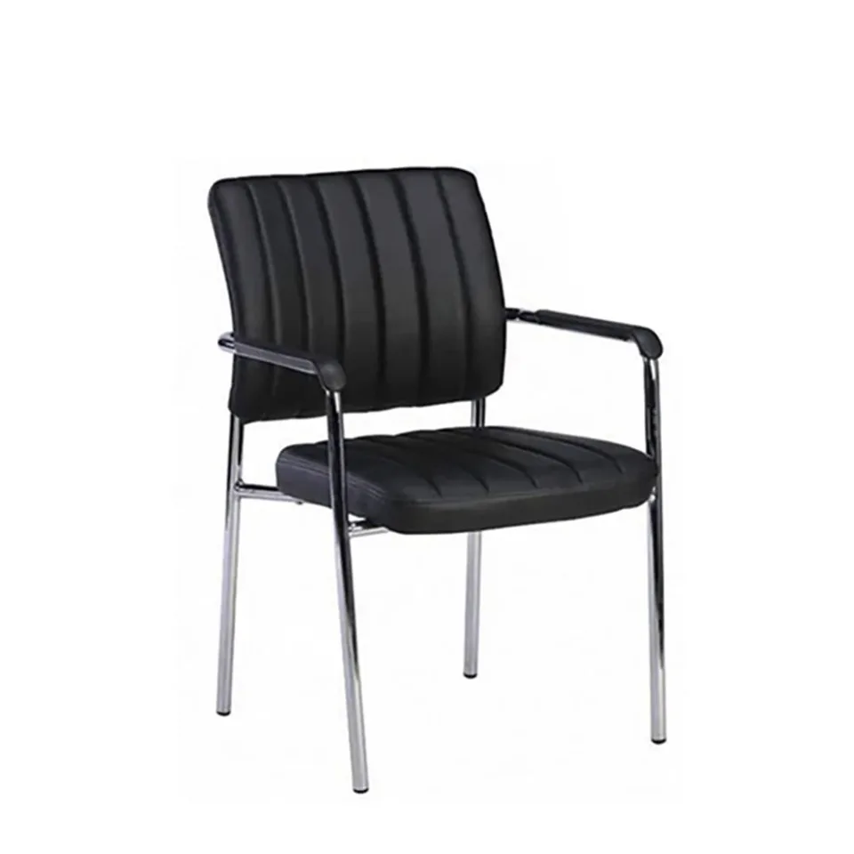 Scaun vizitatori RFG Glos M, negru, set 4 buc.