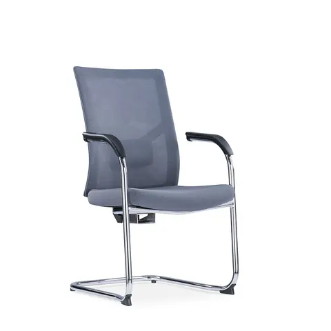 Scaun vizitator RFG Snow Black M, șezut gri deschis, spătar gri deschis, 2 bucăți