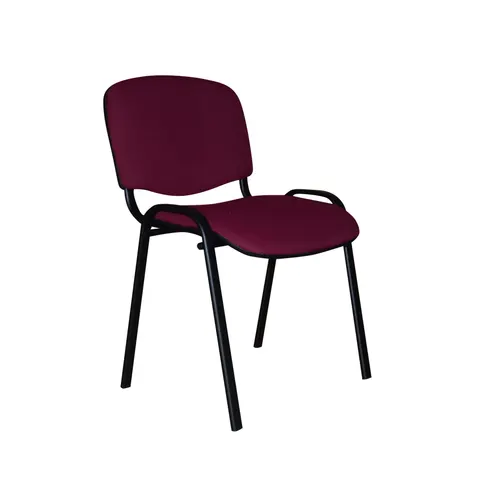 Scaun vizitator Iso Black, burgundy