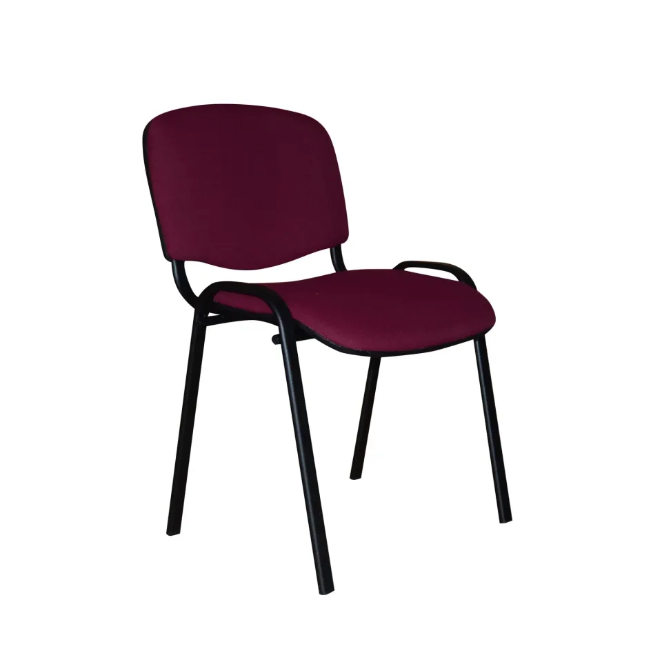 Scaun vizitator Iso Black, burgundy