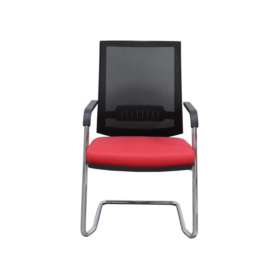 Scaun vizitator RFG Elli 05 M, șezut roșu, spătar negru