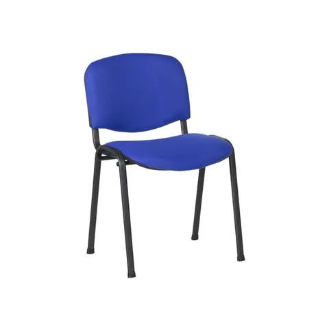 Scaun pentru vizitatori Iso Black, piele ecologică, albastru
