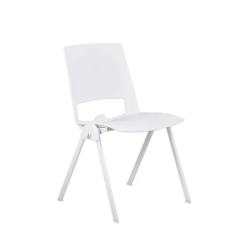 Scaun vizitator RFG Sweet White, alb, set de 4 bucăți