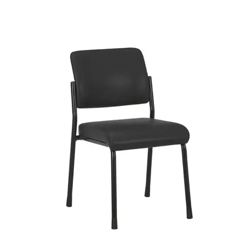 RFG Scaun de vizitator Solid M, piele ecologică, negru, set de 4