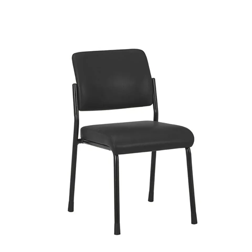 RFG Scaun de vizitator Solid M, piele ecologică, negru, set de 4