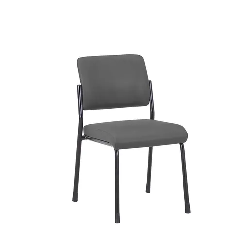 RFG Scaun de vizitator Solid M, piele ecologică, gri, set de 4