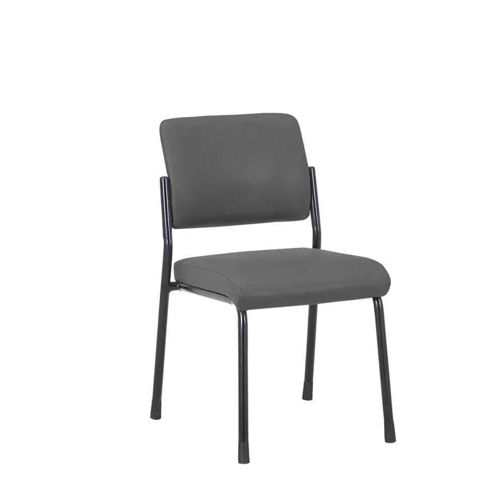 RFG Scaun de vizitator Solid M, piele ecologică, gri, set de 4