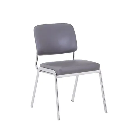 RFG Scaun de vizitator Slow M, piele ecologică, gri