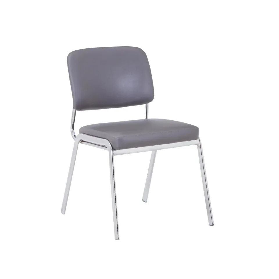 RFG Scaun de vizitator Slow M, piele ecologică, gri
