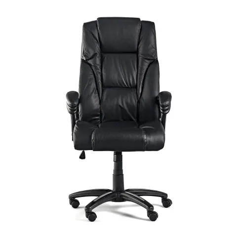 Scaun Executiv Fuego, piele naturală, negru