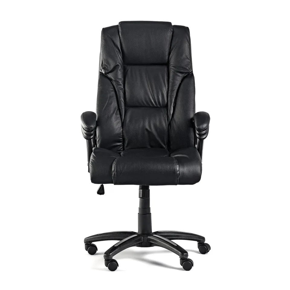 Scaun Executiv Fuego, piele naturală, negru