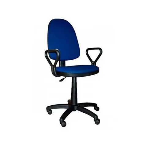 Scaun de birou Prestige GTP, cu brațe Topaz, albastru
