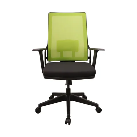 Scaun de lucru RFG Trento 02 W, șezut negru, spătar verde