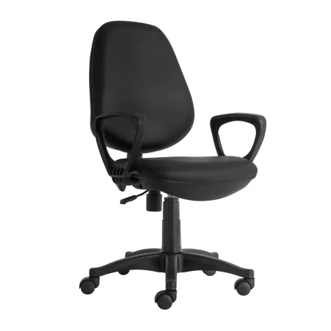 Scaun ergonomic RFG Presto Negru, piele eco, negru