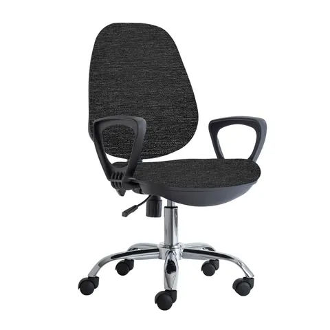 Scaun ergonomic RFG Presto Chrome, gri melanj