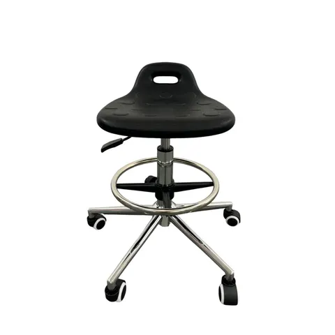 Scaun de lucru RFG Labsit Ring, înalt, negru