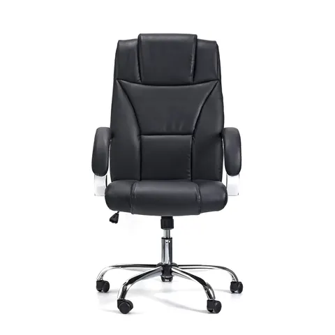 Scaun executiv Aida, piele eco, negru