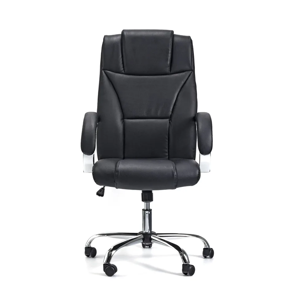 Scaun executiv Aida, piele eco, negru