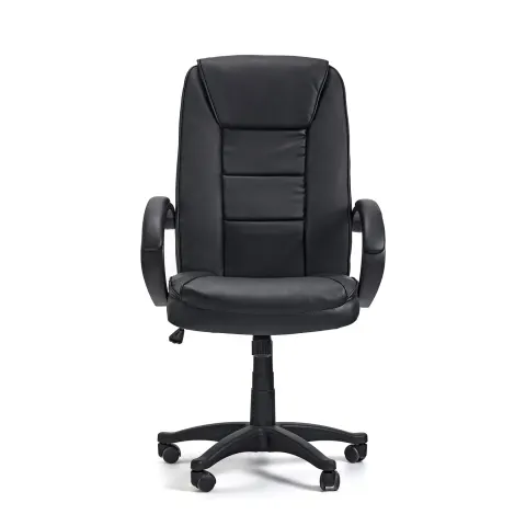 Scaun executiv Deko, piele eco, negru