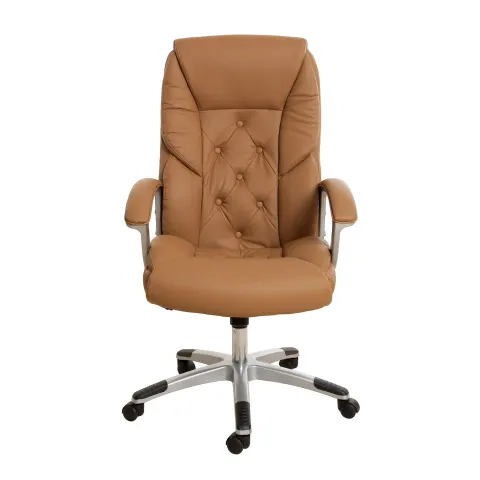 Scaun executiv Oscar, piele eco, maro